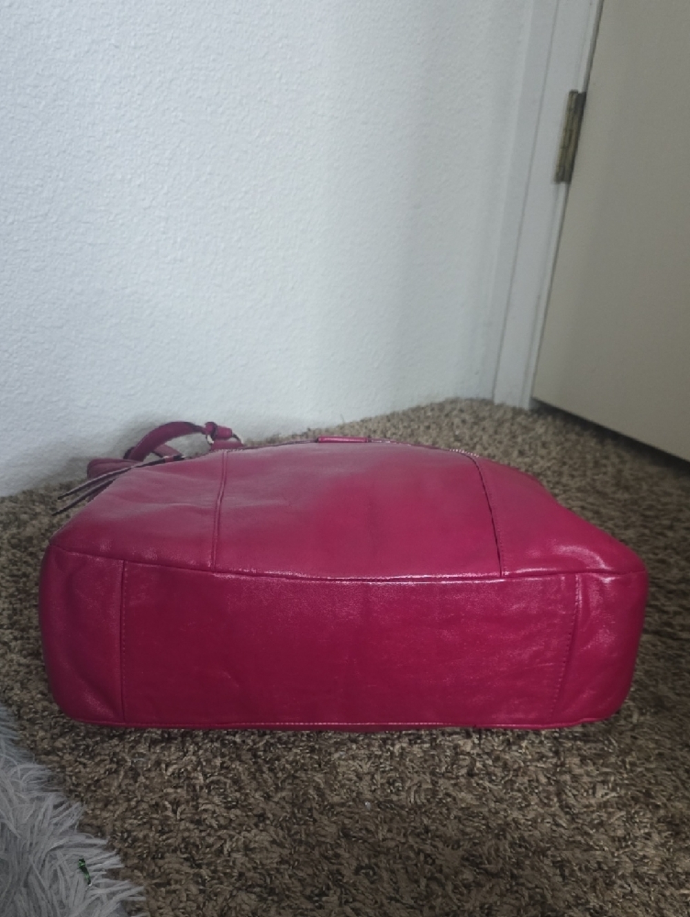 Coach Madison Sophia Pink Smooth Leather Large Tote W/ Silver Hardware (V-G)💕🩶 - Picture 9 of 13